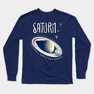 Saturn: classic space age design! Long Sleeve T-Shirt